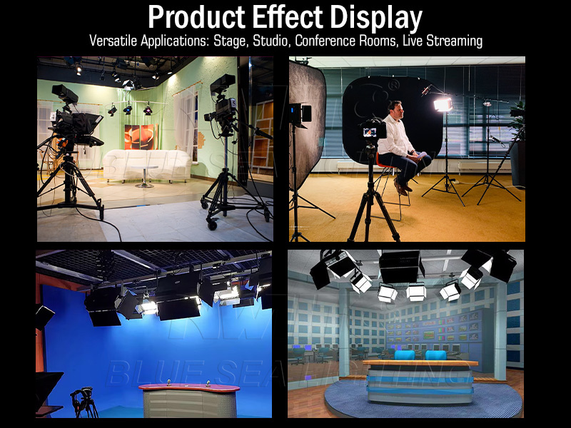 Broadcast-Grade 200W White LED Panel Light for Filming