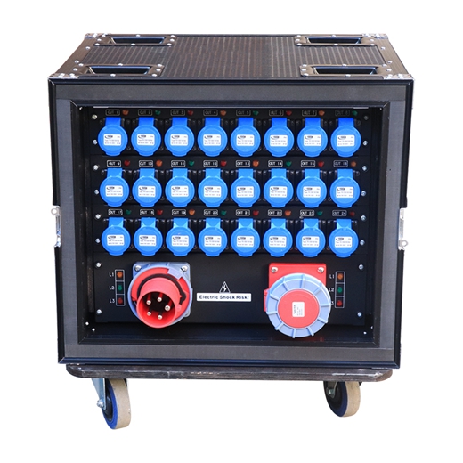 24 Road 16A CEE Industrial Output 63A 5PIN Input & Output Power Distributor