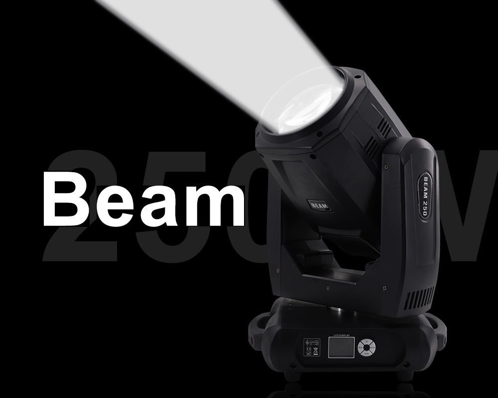 “The 250W LED Beam Moving Head Light — a compact yet powerful fixture for stunning aerial beam effects.”