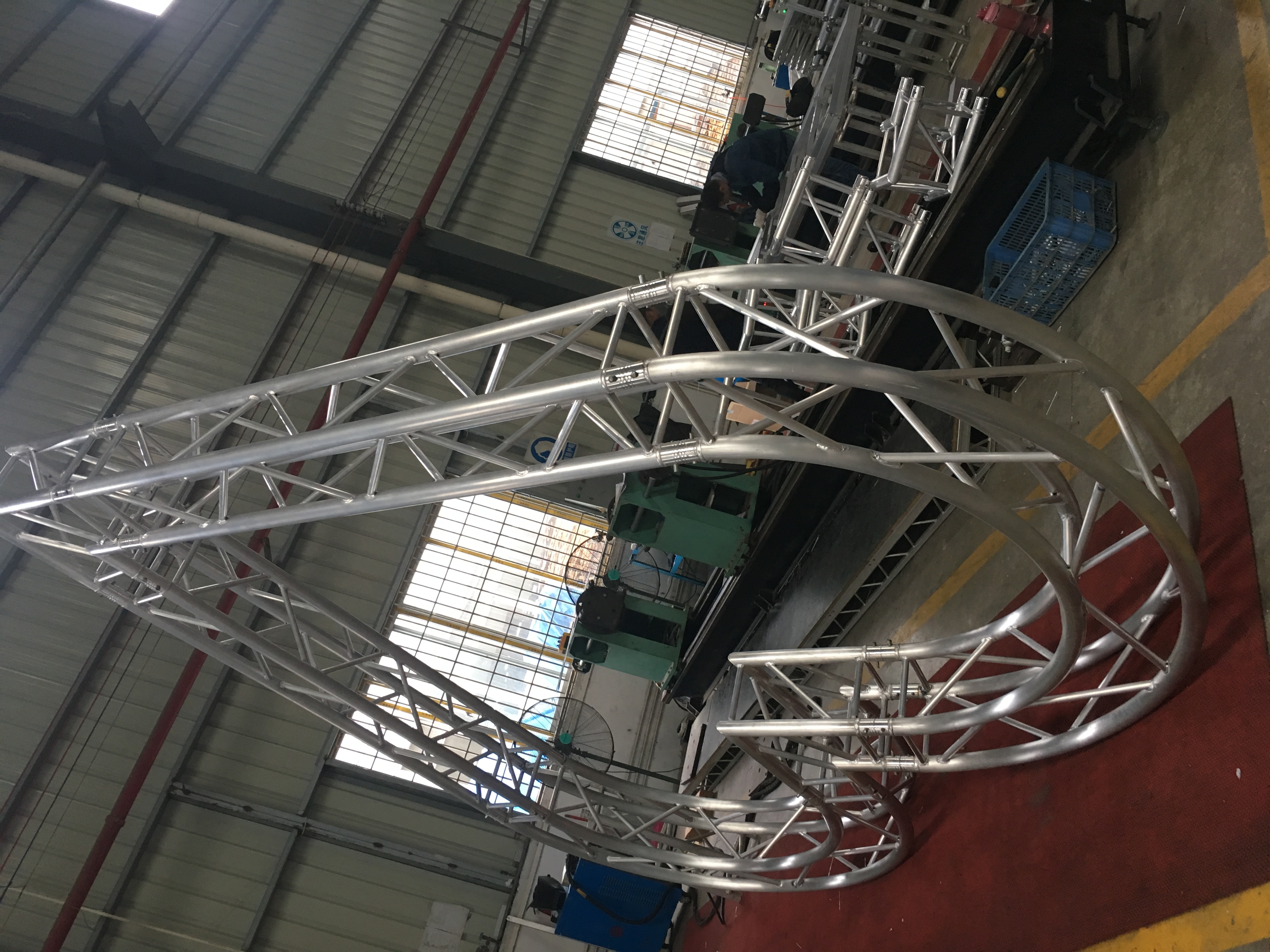 290mm Square 1m Circle Truss 6082-T6 Main Tube 50mm Thickness 2.0mm