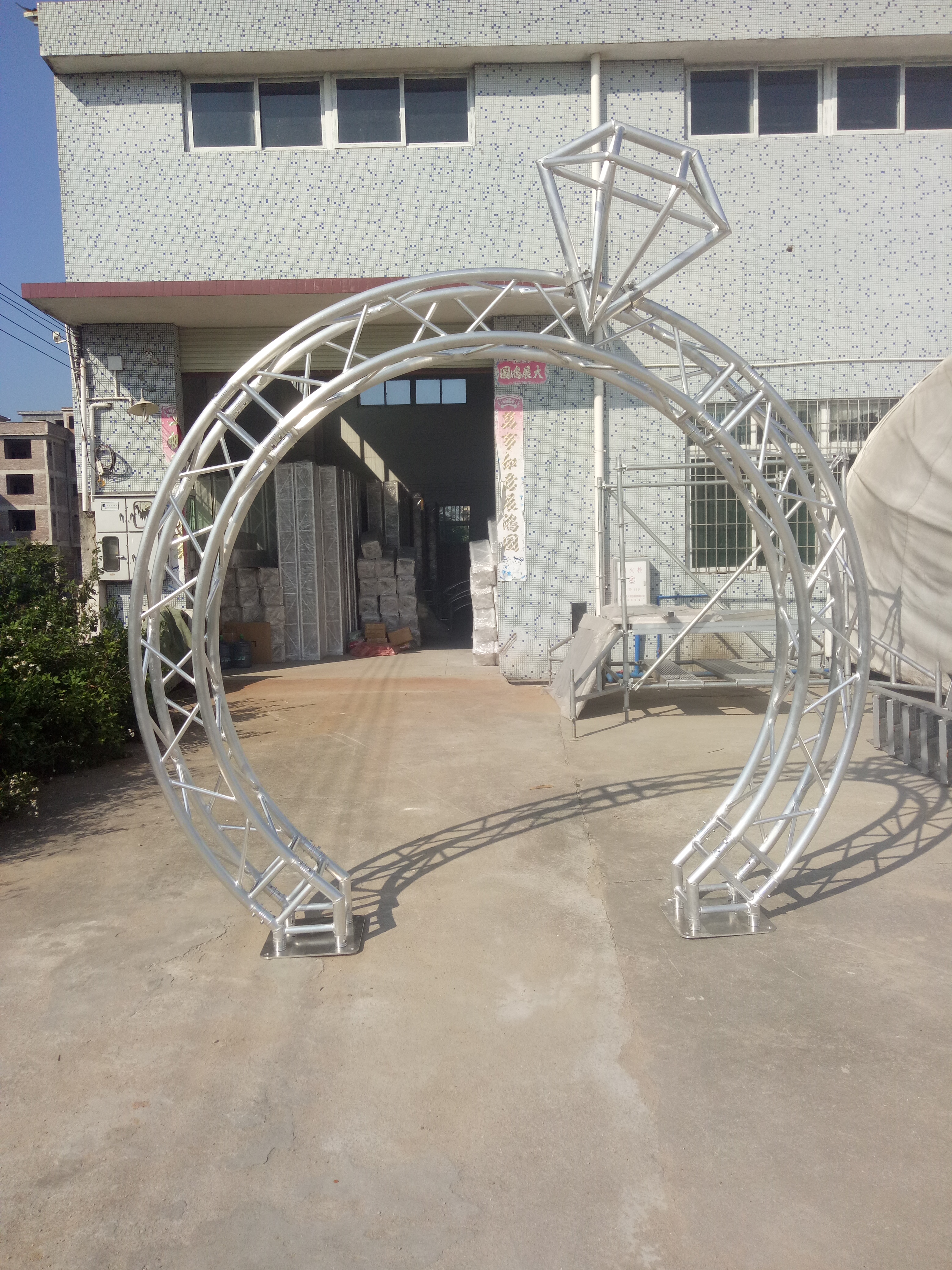 290mm Square 1m Circle Truss 6082-T6 Main Tube 50mm Thickness 2.0mm
