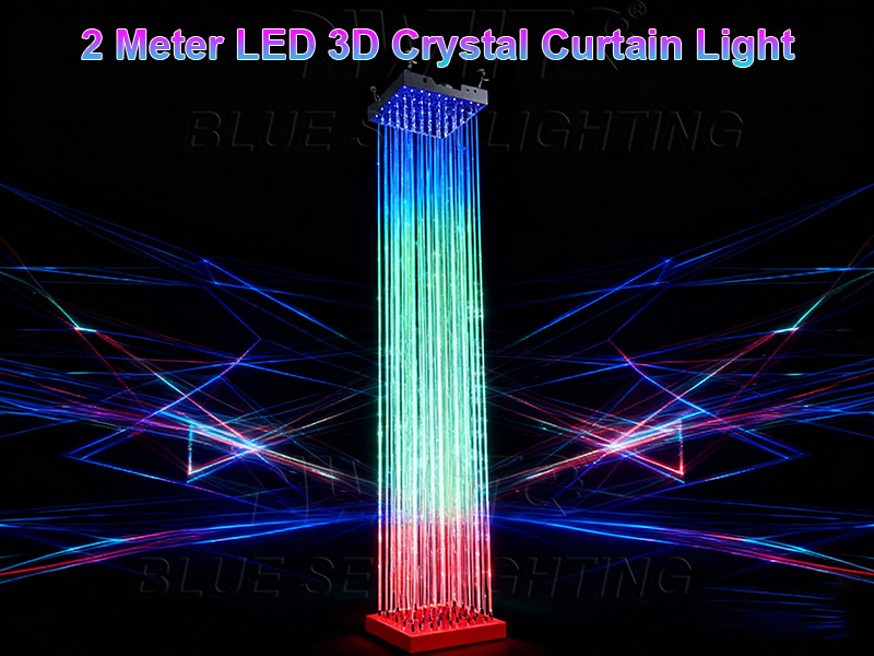 2 Meter LED 3D Crystal Curtain Light