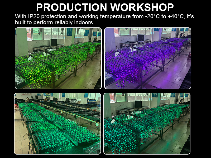 DMX Pixel LED Crystal Curtain Light