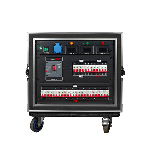 2ch L21-30 208V + 2ch 19pin 208V + 6ch Edison 120V 400A Camlock In/Out Power Distribution