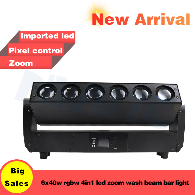 6x40W LED Beam Moving Head Light with Pixel Control for DJ Wedding Party Events