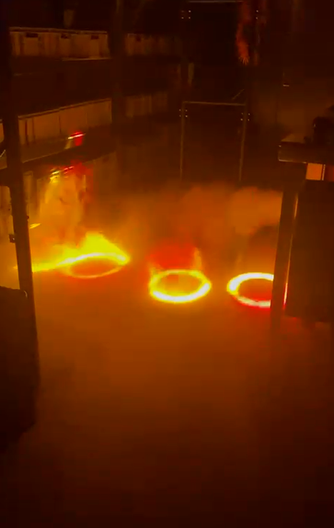 3000W Low Molecular Water Mist Machine glowing ring stage effect