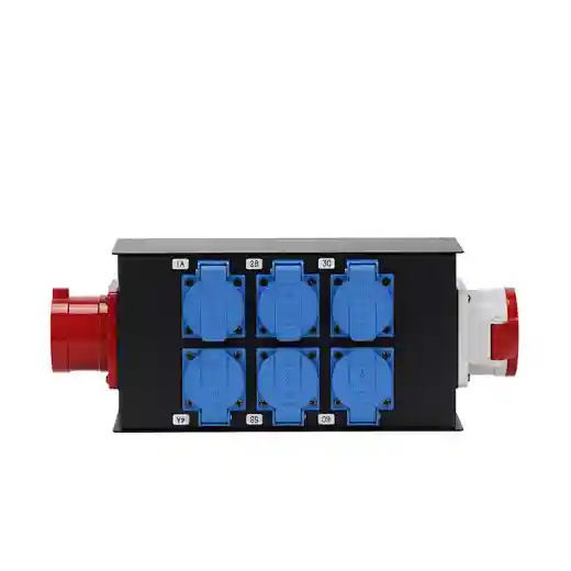 32A 5pin In And Out 6 Road 16A Waterproof Europe Output Power Distro