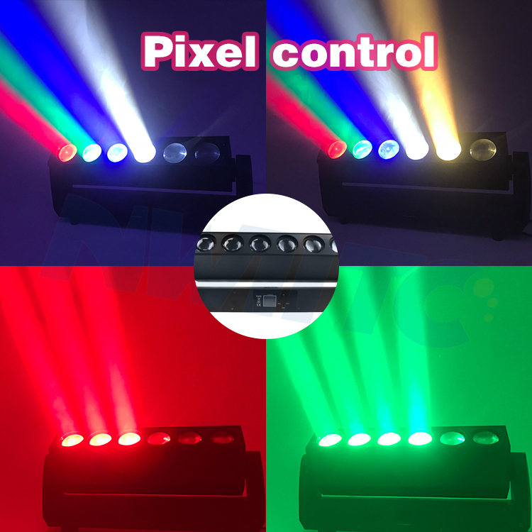 6x40W LED Beam Moving Head Light with Pixel Control for DJ Wedding Party Events