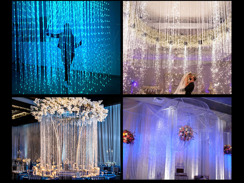 Indoor LED 3D pixel curtain light