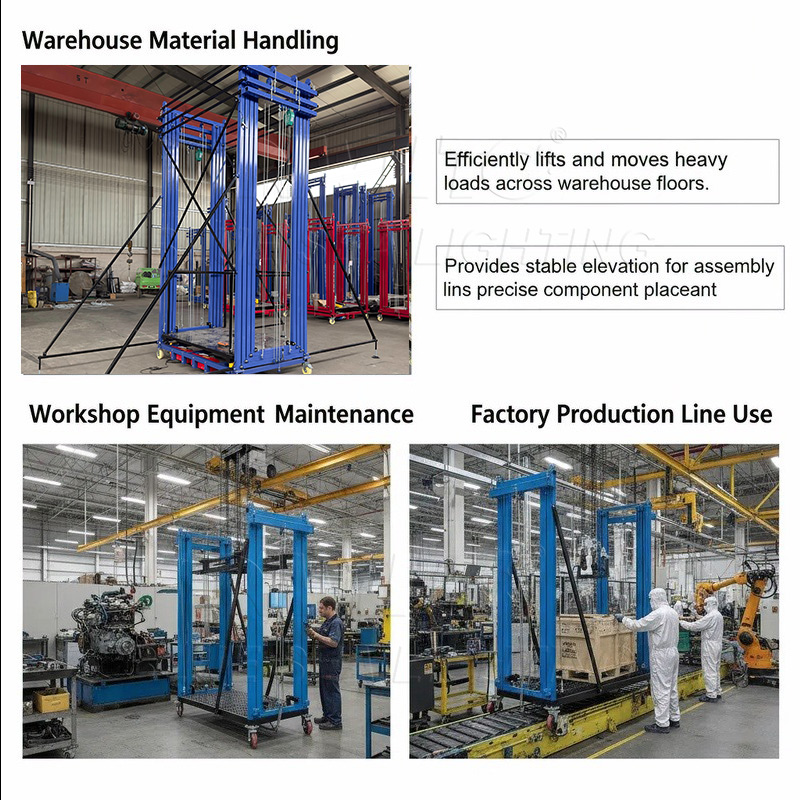 Heavy duty electric scaffolding