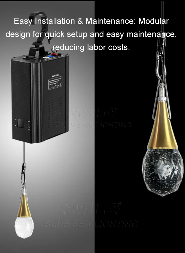 LED Crystal Drop 150W RGBW