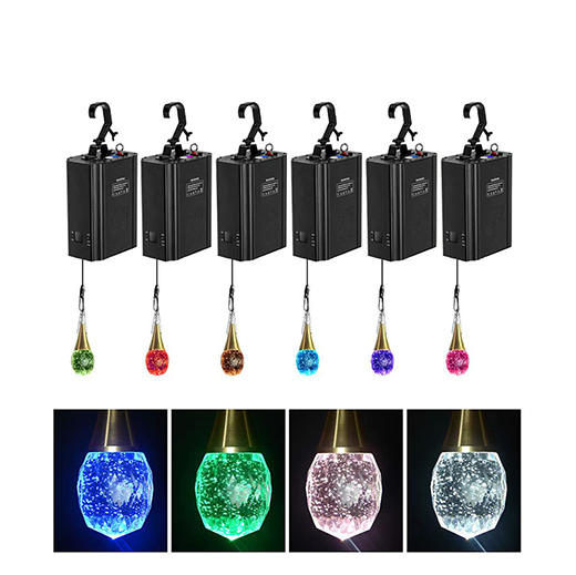 3m/6m/9mHeight DMX Winch Kinetic System LED Crystal Drop