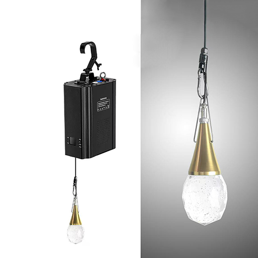 3m/6m/9mHeight DMX Winch Kinetic System LED Crystal Drop