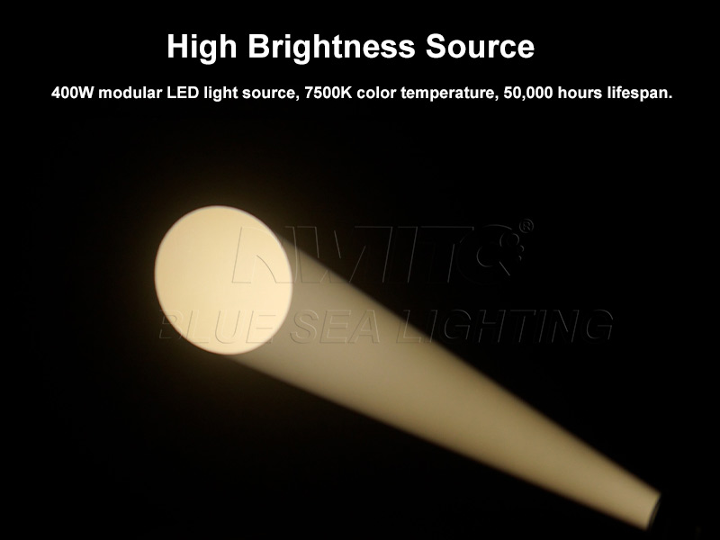 Hybrid LED moving head light for stage