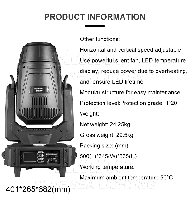 High Brightness 470W LED Light