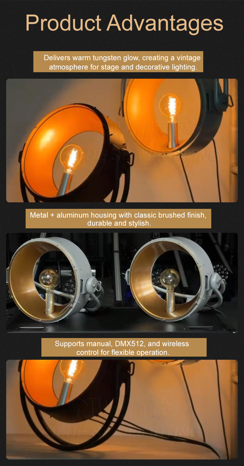 40W Retro LED Stage Backlight Warm Glow