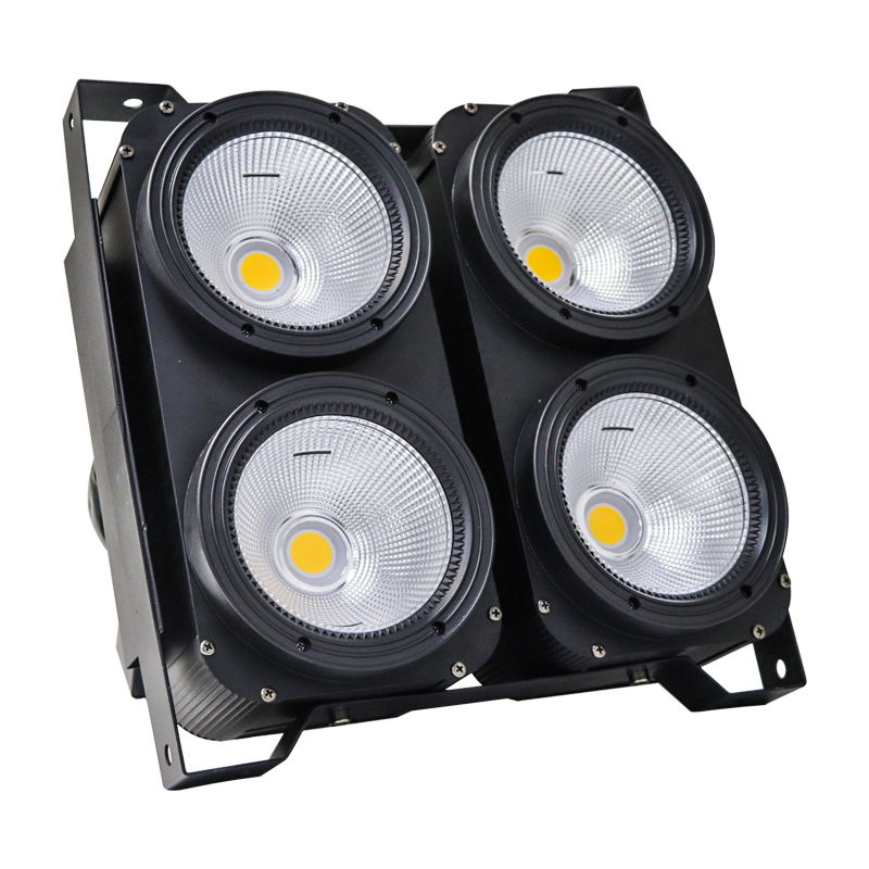 A-2 Four Eye 4x100W White Cob Stage Audience LED Matrix Light DMX Blinder Stage Lights