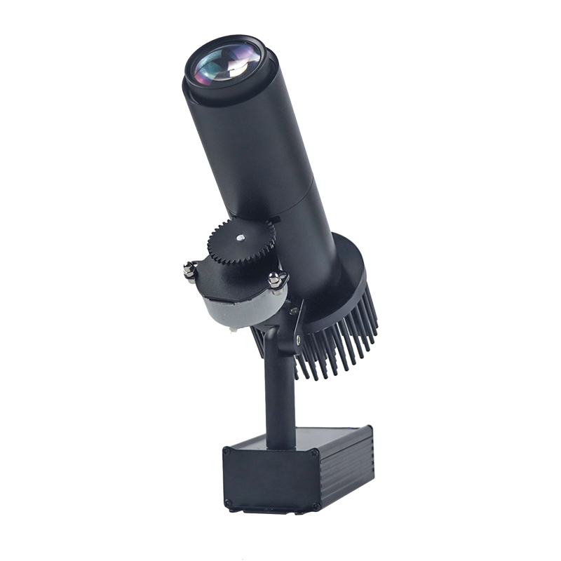 O-5 25W Moving LED Gobo Projector – HD Custom Logo Light for Christmas, Halloween & New Year Events