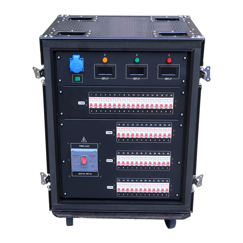 Pro 8pcs 220V 19pin Socapex Power Distribution Equipment 6pcs 110V Edison Output 220V+110V Combo
