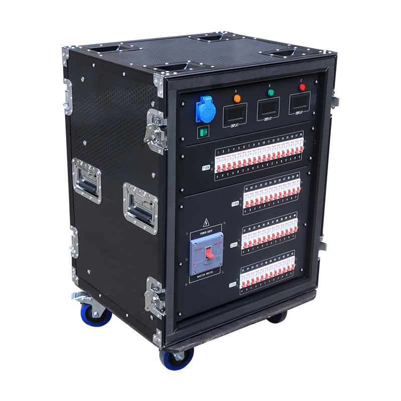 Pro 8pcs 220V 19pin Socapex Power Distribution Equipment 6pcs 110V Edison Output 220V+110V Combo