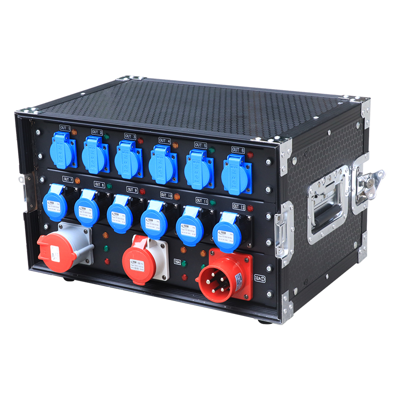 32A 5Pin + 16A  5Pin Output 32A 3Pin Industrial Plug (IP44) Input Power Distributor
