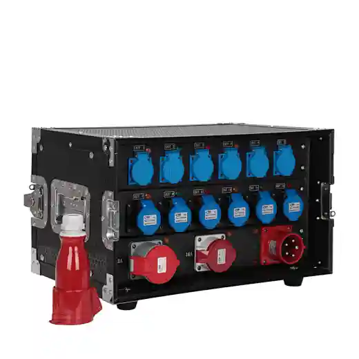6 chs 16A + 6 chs European plug + 1ch 16A 5P Output Power Distro