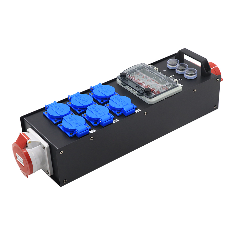 32A 5pin in and Out 6 Road 16A Waterproof Europe Output Power Distributor