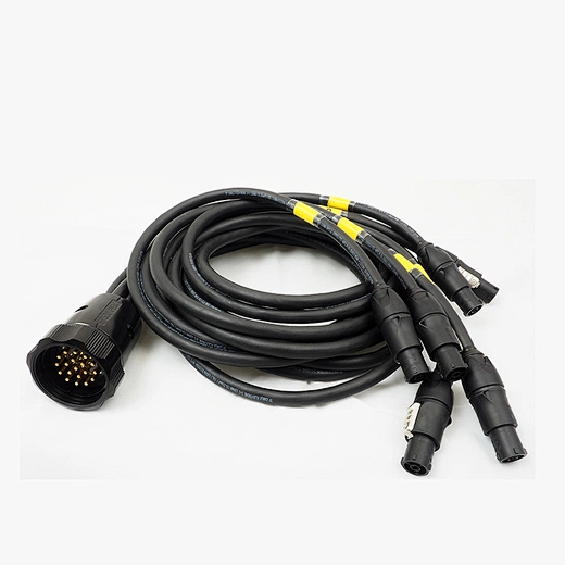 6ft 2meter 19 PIN 2.5mm2 Socapex Male to 6 CEE 16amp