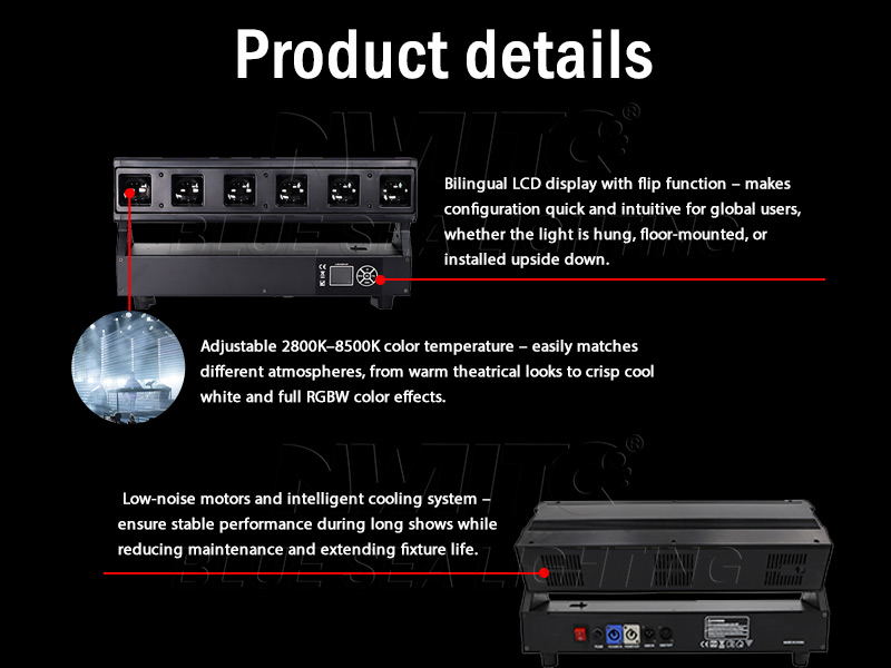 RGBW Pixel Beam DJ Moving Head Light