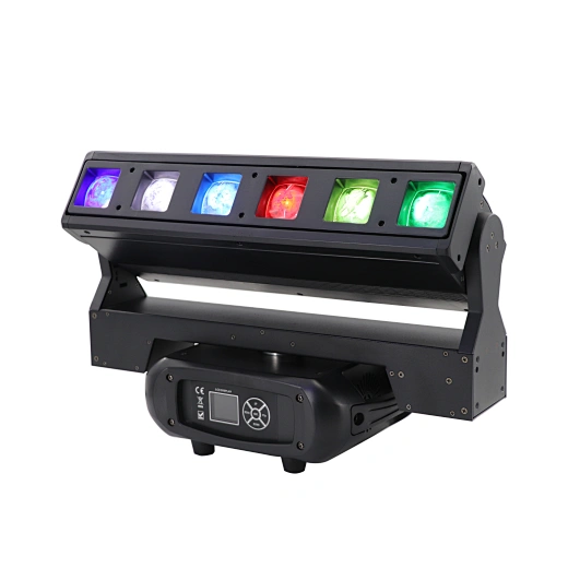 6pcs 40w Zoom Pixel Beam Wash Bar LED Moving Head Light With Base