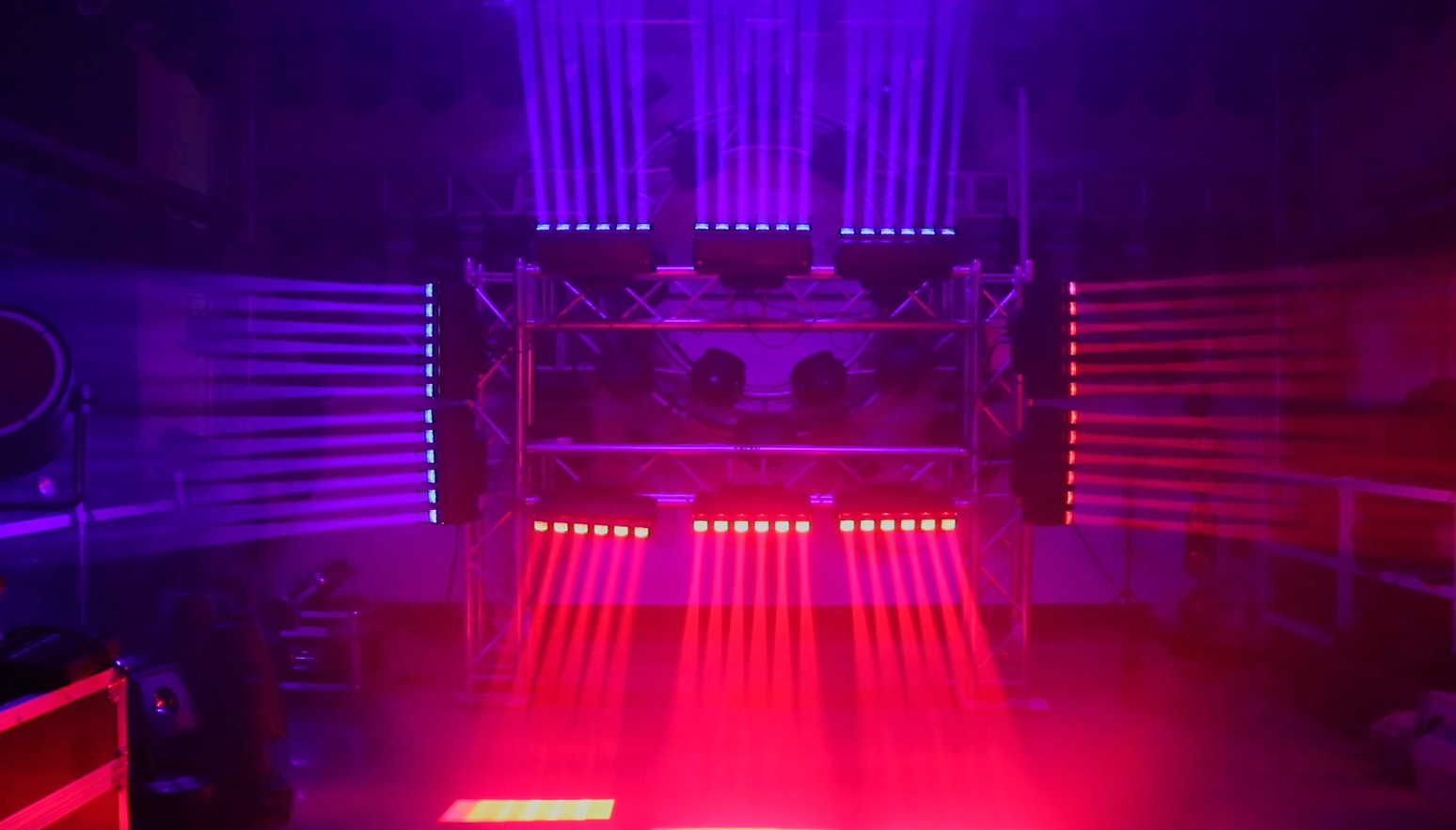 6pcs 40w Zoom Pixel Beam Wash Bar LED Moving Head Light