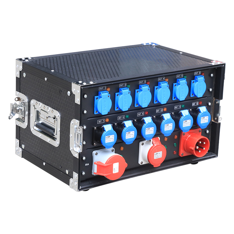 32A 5Pin + 16A  5Pin Output 32A 3Pin Industrial Plug (IP44) Input Power Distributor