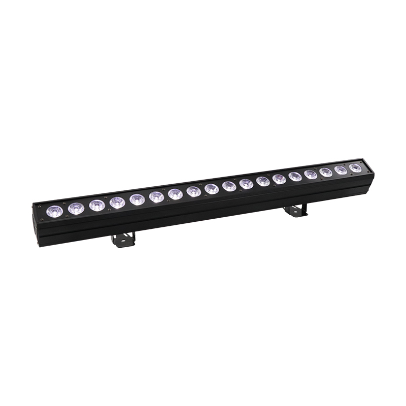 18pcs 18W RGBWA UV 6in1 LED Wall Washer Light Pixel Control