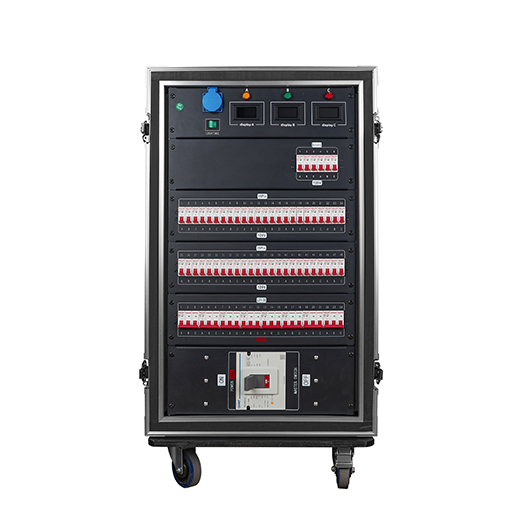 8ch L21-30 208V + 8ch 19pin 120V + 6ch Edison 120V 400A Camlock In/Out Power Distribution