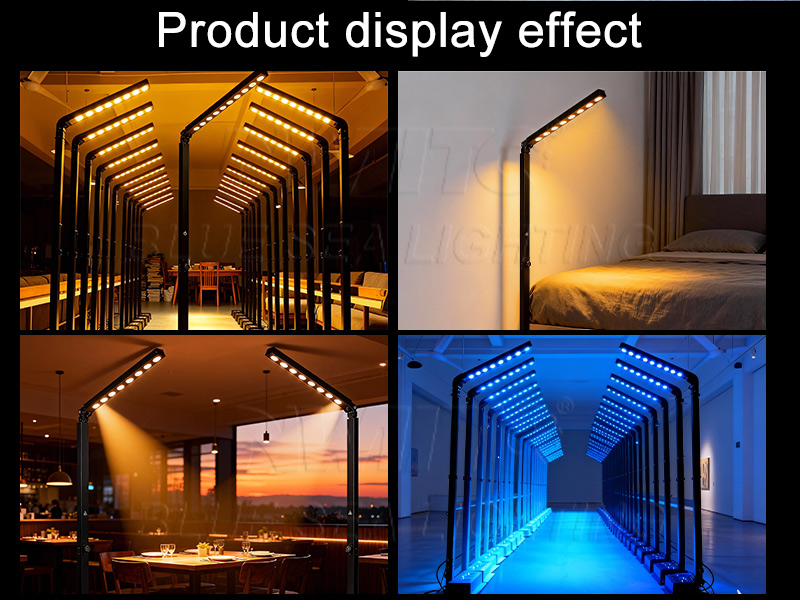 event stage battery mast stand RGBWA+UV light