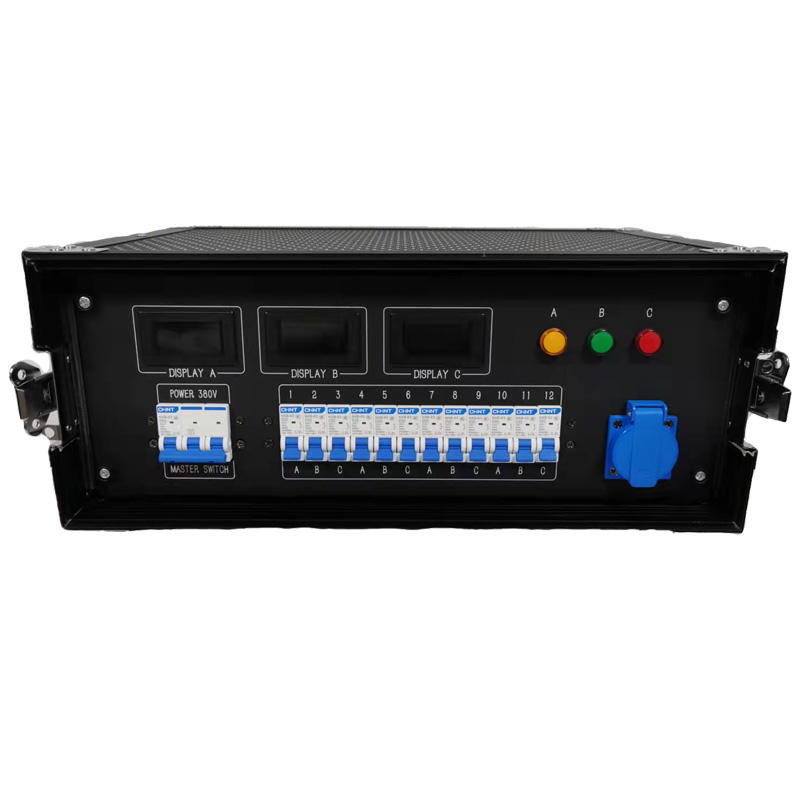 W-18 63A 3Pin Input Power Distributor – 12x 16A Waterproof Output for Stage & Industrial Power Distribution