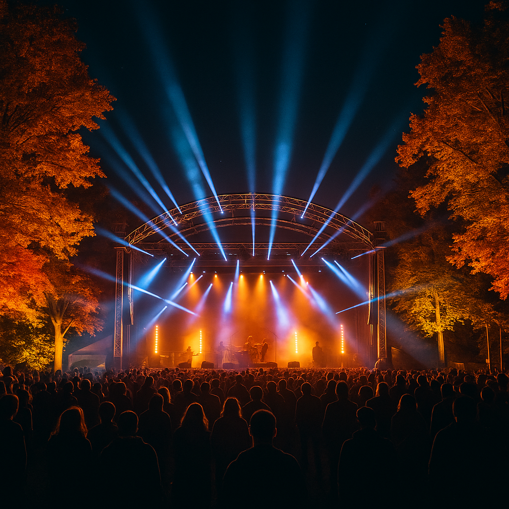 Autumn Music Festival Nighttime Lighting Design Plan