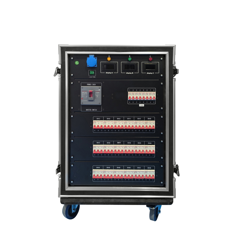 8chs 16A CEE 3pin+18chs 32A 5pin Output Camlock Input Power Distribution Box