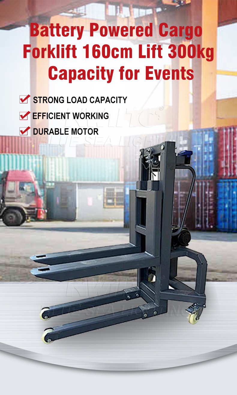 Battery Cargo Forklift 160cm 300kg