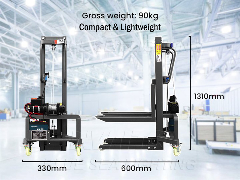 Battery-powered event forklift