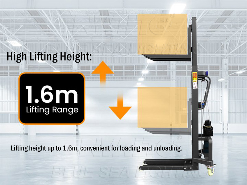 Portable forklift for stage equipment