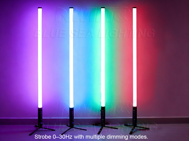 Big Sale WIFI APP Wireless Battery Powered RGBWA 5in1 Pixel LED Tube