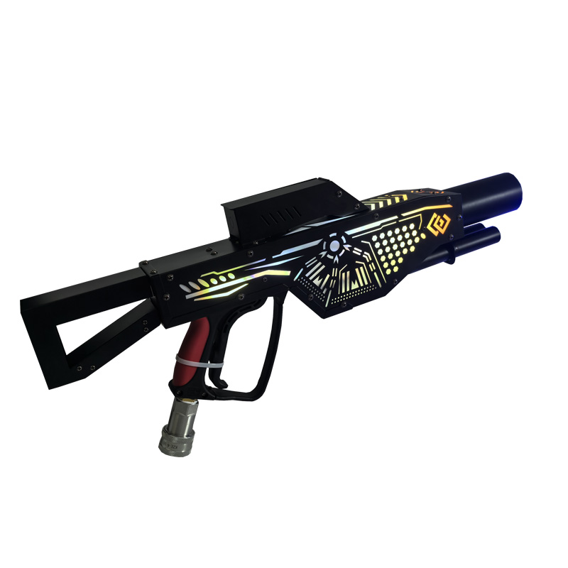 LED CO₂ Jet Gun with Built-in Battery – Handheld Stage Effect Shooter