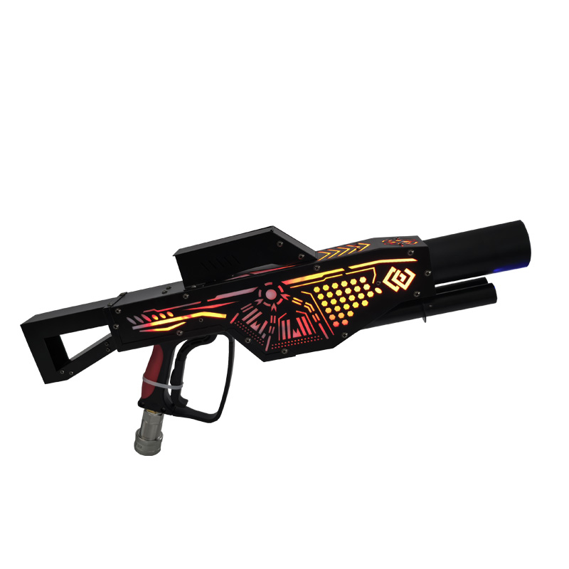 LED CO₂ Jet Gun with Built-in Battery – Handheld Stage Effect Shooter