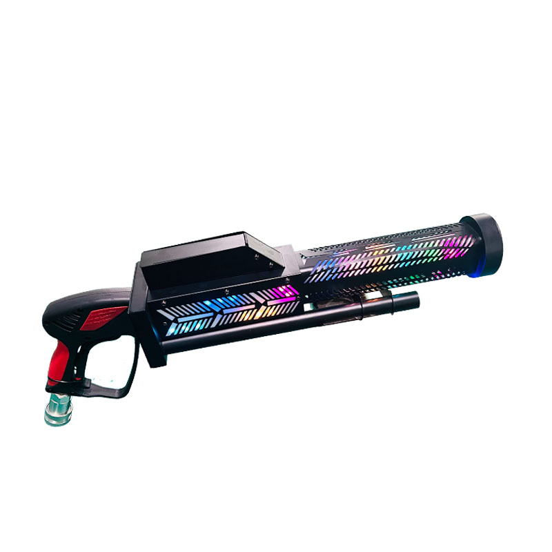 BLUE SEA LIGHTING Portable Wireless LED CO₂ FX Cannon – Battery Powered Stage Effect Gun