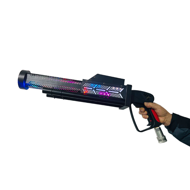 BLUE SEA LIGHTING Portable Wireless LED CO₂ FX Cannon – Battery Powered Stage Effect Gun