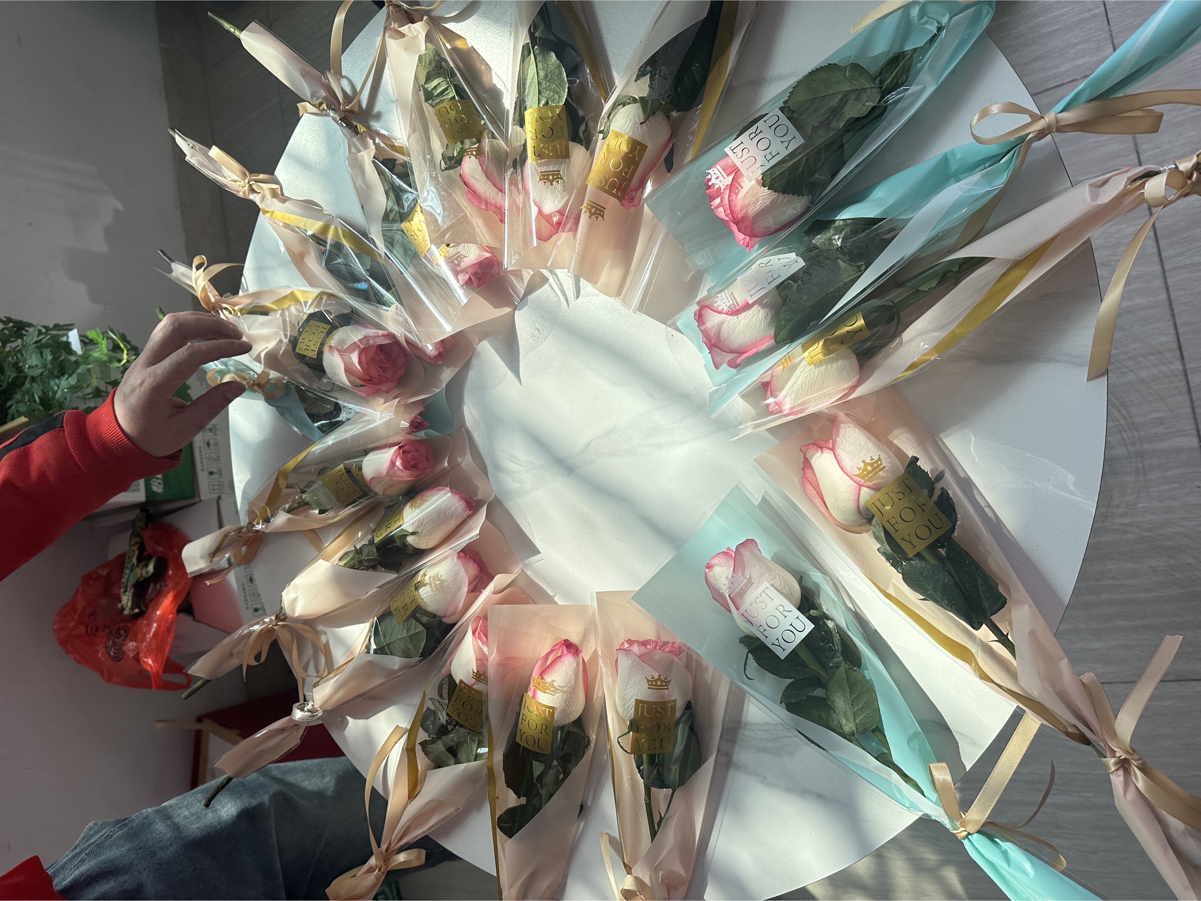 Blue Sea Lighting employee gift flowers