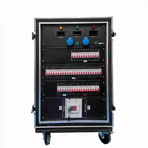 Camlock Power Distribution Box with 12x 110V Edison, 4x 110V Socapex, 6x 110V L6-30, and 6x 220V L6-30 Outputs