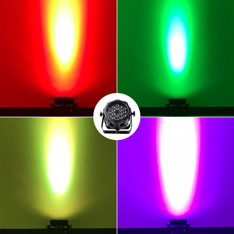 IP65 Waterproof 6IN1 RGBWA UV Par Can Stage Light 18x18W for DJ & Events