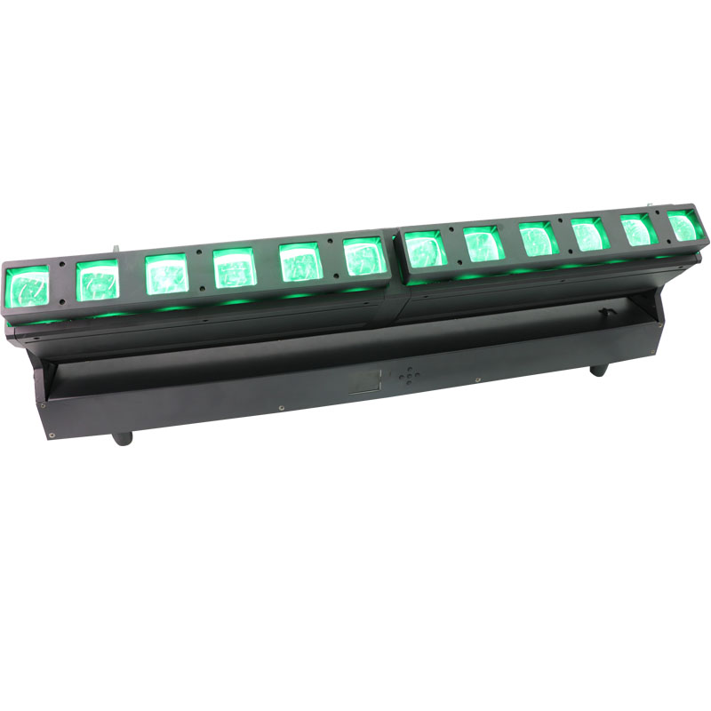 12pcs 40w Zoom Pixel Beam Bar LED Moving Head Light DMX512 Control Aluminum Body IP20 Rating for Club Disco Dj Bar Stage